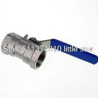 DN40 G1.5" Reducer Ports 304 Stainless Steel one-piece Ball Valve Water Oil