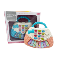 Preschool toys กระเป๋าออร์แกนฝึกภาษา Music piano educational 12066 ออร์แกน ของเล่น มีเสียง มีไฟ ของเล่นเสริมพัฒนาการ