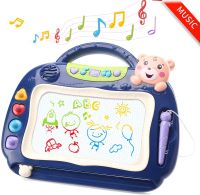 Magnetic Drawing Board Doodle Board with Music Kids Art Sketch Pad for Toddlers Gifts for 2 3 Year Old Boys Girls Drawing  Sketching Tablets