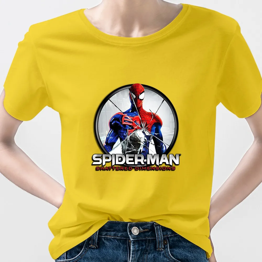 Spiderman T-Shirt Woman Club America Edgy Tshirt Marvel Fashion Young  Casual Short Sleeve 2021 Ropa Tumblr Mujer Oversize Disney | Lazada PH