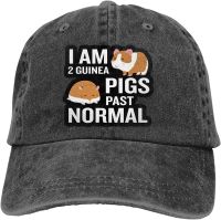 I Am 2 Guinea Pigs Past Normal Sports Denim Cap Adjustable Snapback Unisex Plain Baseball Cowboy Hat