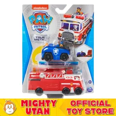 Original] Paw Patrol Action Pack Pup & Badge - Rubble Toys for