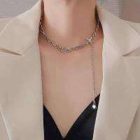 มาใหม่ Fashion necklace สร้อยคอเงินแท้925 เวอร์ชั่นเกาหลีแฟชั่น Style รูปแบบใหม่