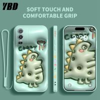 เคสโทรศัพท์ YBD สำหรับ Vivo Y76 5G Y76S 5G กรัมลายตัวการ์ตูนน่ารักฝาเคสซิลิโคนเหลวที่มีลวดลายและฟรีสายคล้องด้านข้าง