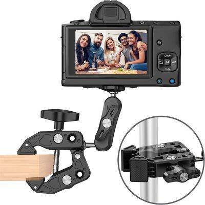 Camera Monitor Superclamp Mount 360 Ballhead Magic Arm Bike Motorcycle Handlebar Accessories For Canon Nikon DSLR Gopro Isnta360