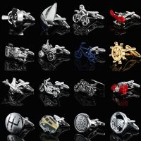 Transportation Racing aircraft motorcycle modeling Cufflinks fashion men 39;s French shirt Cufflinks wholesale / retail