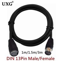 1.5m/3m 13 Pin 13PIN DIN Male to Female Extension Cable CD Changer to Head Unit Extension Cable Wire Car Audo System