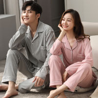 Winter Couple Pajamas Clothes 100 Cotton Bedroom Sleepwear for Women and Men Hombre Dormir Home Pijamas PJ Cotton Pyjamas Femme