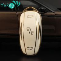 TPU Car Smart Key Case Cover Keychain For Tesla Model 3 Model X Model S Model Y Fob Band Shell Holder Bag Protector Accessories