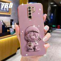 YBD ดีไซน์ใหม่ สำหรับ Xiaomi Redmi 8 9 10 8A 9A 10A 9C 10C 9T เคสขาตั้งสเตอริโอ3D หรูหราแฟชั่นซูเปอร์มาริโอเคสโทรศัพท์น่ารัก