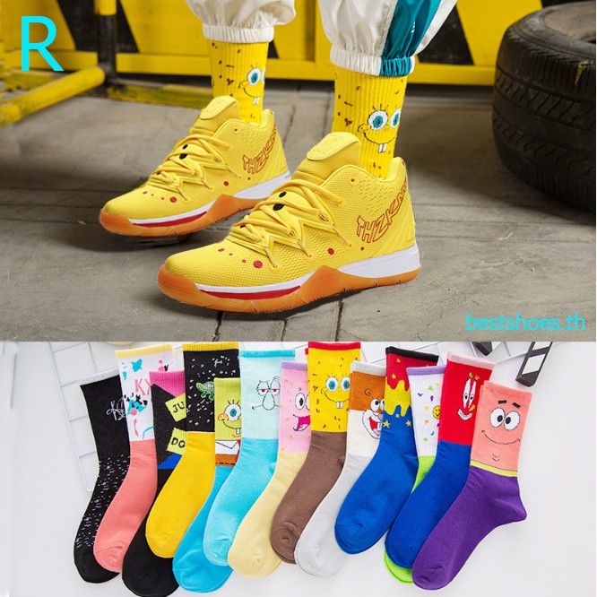 Kyrie shop socks spongebob