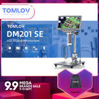 [?การจัดส่งภายในประเทศ?]TOMLOV กล้องจุลทรรศน์ดิจิตอลขนาด7นิ้ว1200X กล้องจุลทรรศน์ดิจิตอลแอลซีดีสำหรับการมองเหรียญทั้งหมดกล้องจุลทรรศน์เหรียญใช้ได้กับ Mac/Windows กล้องจุลทรรศน์บัดกรีสำหรับผู้ใหญ่พร้อมไฟ LED 8หลอด32การ์ด GB TF รีโมตคอนโทรล DM201 SE