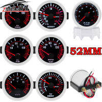 52มม. e Len Pointer Boost Gauge -1 ~ 0 ~ 2 BAR Turbo Boost Meter สีขาว LED ความดันน้ำมัน Tachometer Universal สำหรับ12V Auto Car