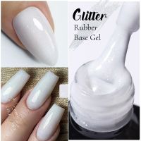 CHUNSHU Pearl Glitter Rubber Base Gel Polish Camouflage Milk Base Coat For Nails Self-leveling Soak Off UV LED Gel Varnish 10ml