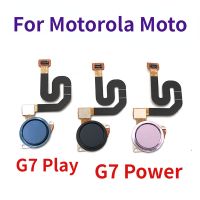 สำหรับ Motorola Moto พลังงาน G7/G7 Play ใหม่สัมผัส ID ลายนิ้วมือเซนเซอร์บ้านคืนกุญแจปุ่มเมนูชิ้นส่วนซ่อมสายเคเบิลงอได้