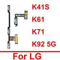 สายเคเบิ้ลยืดหยุ่นสำหรับพลังงาน LG K41S K61 Q630BAW K71 K92 5ก. K920AM1ปริมาณเปิดปิดไฟชิ้นส่วนเฟล็กซ์ริบบอนปุ่มแป้นสัมผัส