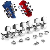 【CW】 1Pcs Guitar Tuning Pegs Open Machine Heads Tuners Keys Oval Button Acoustic For Folk Guitar Parts Tuning Peg Parts Accessories