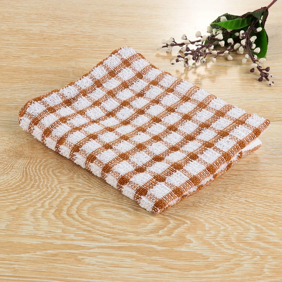 Soft Tea Towels Terry Cotton Kitchen Dish Cloths Clean Microfibre