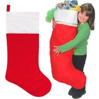 42cm Christmas Stockings Santa Claus Sock Kids Candy Gift Holder Bags Hanging Ornament for Christmas Tree New Year Party Decors