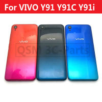 ฝาหลังสำหรับ VIVO Y91 Y91C Y91i (กล้องไมโคร) ฝาหลังด้านหลังที่อยู่อาศัยพร้อมอะไหล่ทดแทนเลนส์กระจกกล้องถ่ายรูป