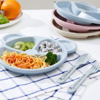 Childrens Tableware Silicone Dish Feeding Kit Crockery Baby Food Storage Baby Weaning Dinner Set Suction Cup Plate Baby Care