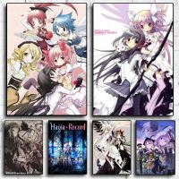 ☈ อะนิเมะ Puella Magi Madoka Magica โปสเตอร์ภาพผนังสำหรับห้องนั่งเล่นตกแต่งฤดูใบไม้ร่วง