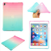 Gradient สี Jelly Case สำหรับ iPad 9 10.2นิ้ว A2602 A2604 A2603 A2605 iPad 7th 8th Generation Anti-Fall Soft ป้องกัน iPad Air 3 iPad Pro 10.5นิ้ว10.5นิ้ว Anti-Collision Soft TPU Shell