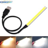 ✆ 100x8mm 3V 3.7V 5V COB LED Light Chip 2W Warm Cool White Color with USB Plug AA Button Battery Box Dimmable Strip LED Bulb 100mm