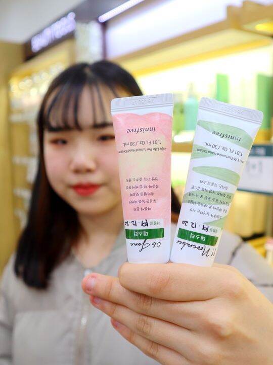 South Korea innisfree hand cream jeju island plant flowers moisturizing 30 ml of pure and fresh