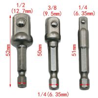 Chrome Vanadium Steel Socket Adapter Set,เพลาหกเหลี่ยม1/4 "3/8" 1/2 "Extension Drill Bars And Power Tools Set TF003