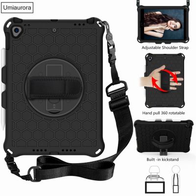 【DT】 hot  360 Rotate Hand Strap Case For IPad Mini 5 6 Air 2 3 4 10.9 9.7 2018 7th 8th 9th Gen 10.2 2021 Pro 11 Kids Eva Shockproof Cover
