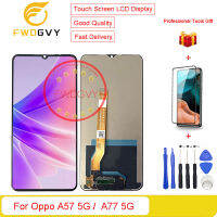 FWDGVY 6.56 “สำหรับ Oppo A57 PFTM20ชิ้นส่วนจอสัมผัสแอลซีดีของเครื่องแปลงดิจิทัลสำหรับ A77 5G CPH2339 LCD