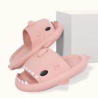 Hot Lovely Shark Shape Slides Indoor Outdoor Women Men Bathroom Slippers Flip Flops Couples Kids Cartoon Eva Shoes For Summer