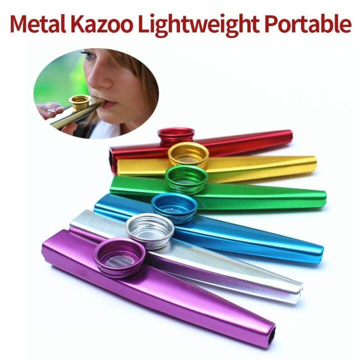 Kazoo Metal Portable Flute Instrument Beginner Music Lover Woodwind