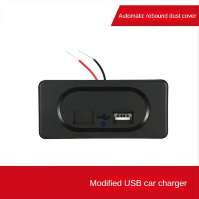 ”【；【-= 4.8A Dual-USB Car Charger Socket 12V 24V For Motorcycle Auto Truck ATV Boat RV Bus Power-Adapter Outlet LED Light