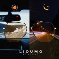 【lz】☃  Lioum-óculos de luxo oversized para homens e mulheres polarizados e fotocromático anti-reflexo para a condução