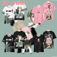 Spy X Family คอสเพลย์เสื้อผ้าผู้ชายและผู้หญิง T เสื้อ Anya Forger อะนิเมะแขนสั้นเสื้อลำลอง T เสื้อ3D พิมพ์ Plus ขนาด