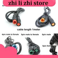 zhilizhi Store M8 2/3 4 5 6 Pin core male to female M/F Extension Butt Joint Plug connector Cable Electric Bicycle Waterproof for Ebike Wire