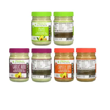 Primal Kitchen Mayo Made with Avocado Oil Variety Two Pack - 1 Original & 1  Garlic Aioli