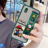 UCUC เคสโทรศัพท์เคสสำหรับ Samsung A01 Core เกมมาริโอ้ฝาครอบ (สายรัดข้อมือ) กันกระแทก Frosted ฝาหลังเลนส์ฝาครอบโทรศัพท์ป้องกันกรณี