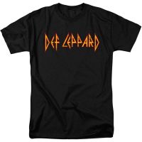 ROUND คอลูกเรือdef leppard โลโก้อย่างเป็นทางการเสื้อยืดแขนสั้นกีฬา oversize คลาสสิกผู้ชาย tee วันเกิดของขวัญ-4XL  OXSI