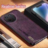 เคสสำหรับ Realme 11 NFC Realme11 4G 2023เคสโทรศัพท์ขอบซิลิโคนเคสนิ่มหนังย้อนยุคฟรอสติ้ง