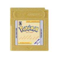 GBC Pokemon 7 In 1ตลับเกมการ์ดเครื่องเล่นวิดีโอเกม16บิตเงางามคุณภาพสูงเปลือกสีทองรุ่น USA สำหรับเกมไพ่ GBC