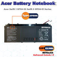 แบตเตอรี่ Battery Notebook Acer Swift 5 SF514-51, SF515-51T, Acer Swift 1 SF114-32, Spin 5 SP513-52N  Series AP15O5L  ของแท้ 100% ส่งฟรี !!!