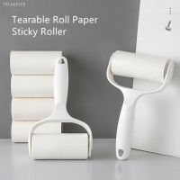 ¤☞◘ New Tearable Roll Paper Sticky Roller Dust Wiper Pet Hair Clothes Carpet Tousle Remover Portable replaceable Cleaning Brush Tool