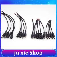 JuXie store 2pin DC Male Female wire Power supply Pigtail Cable 12V 5.5x2.1mm Connector adapter plug For LED light strip