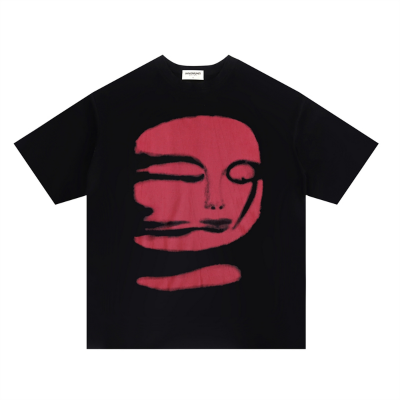 Hip Hop Oversize เสื้อยืด Mens Streetwear Red Phantom พิมพ์ T เสื้อ2023ฤดูร้อนผู้ชาย Harajuku Tshirt แขนสั้น Tops Tee