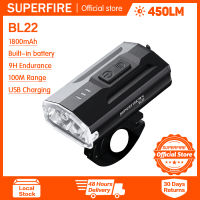 SUPERFIRE ไฟหน้าจักรยานที่แข็งแกร่งคืนขี่ระยะทางแสงคู่ BL22ภูเขาทางหลวง Super Bright Led ไฟหน้ากันน้ำ