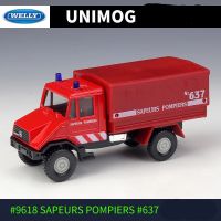 เครื่องพ่นไฟเมอร์เซเดส-เบนซ์ดับ1:43อย่างดี #9618 SAPEURS POMPIERS #637หุ่นอัลลอยรถบรรทุกวิศวกรรมรถบรรทุก