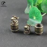 【cw】 Dog barrel Miniature Figurines Desktop Ornament Decorations Fragrant incense holders Keyring